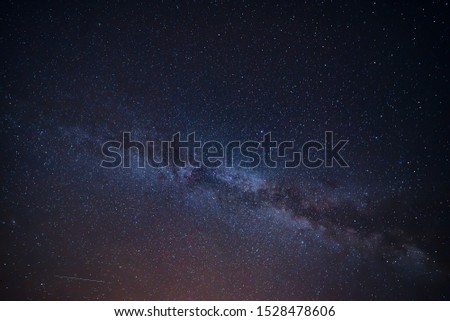 Milky Way  in the night sky.
