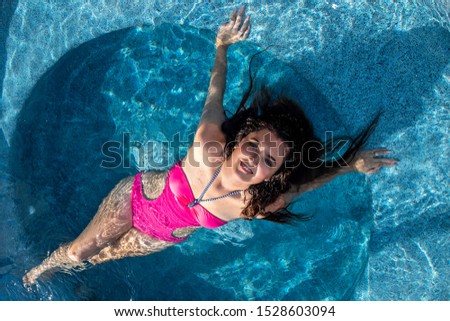 beautiful black hair lady latina mexican woman in hydromassage bath tube