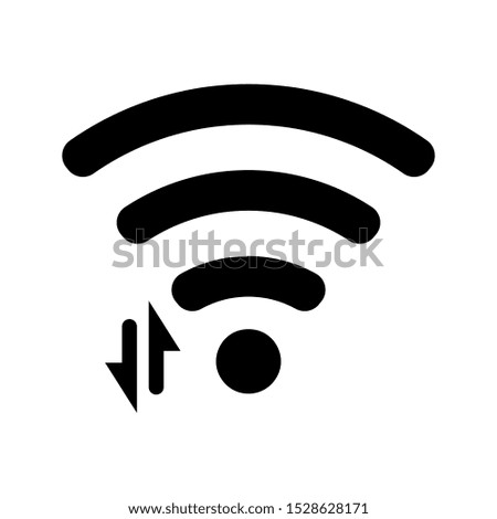 Wi-fi vector icon, sign, symbol on white background. vector illustration
