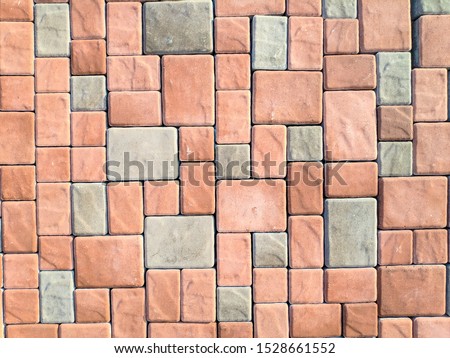 colored bricks. brick wall texture.