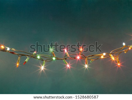 holiday background of Christmas lights