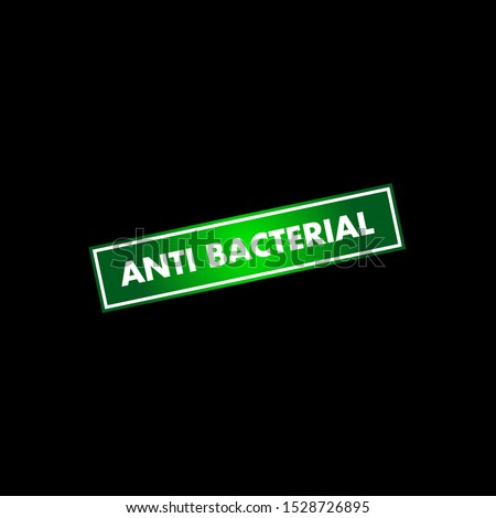 antibacterial and smart protection logo icon for health product