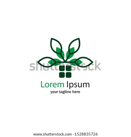 green house logo icon vector template
