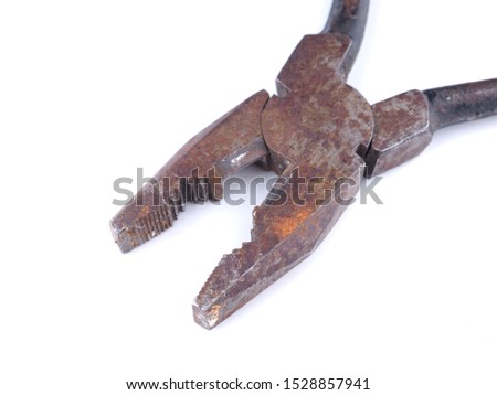 pliers on a white background