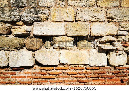 stone wall texture as easy architecture background