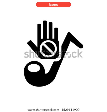 no smoke icon isolated sign symbol vector illustration - high quality black style vector icons

