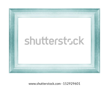 Green picture frames. Isolated on white background 