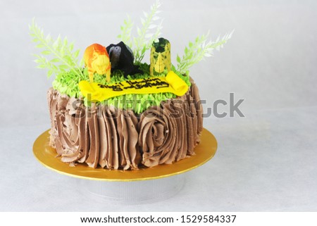 Safari theme birthday cake for kids