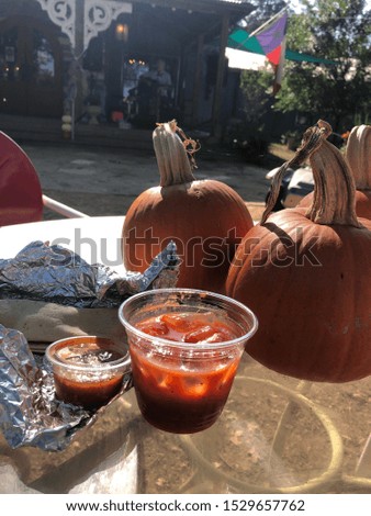 Pumpkins,  Bloody Mary, and tacos breakfast