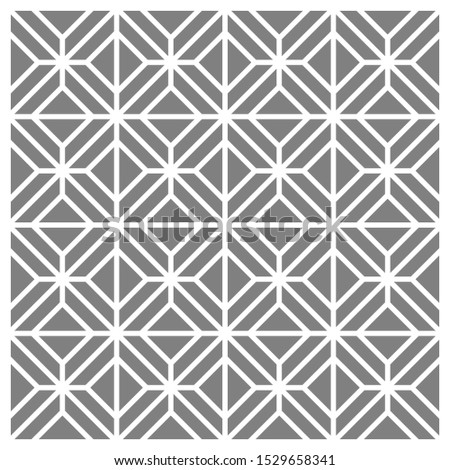 rectangular line seamless pattern background. Vector illustration style grey and white