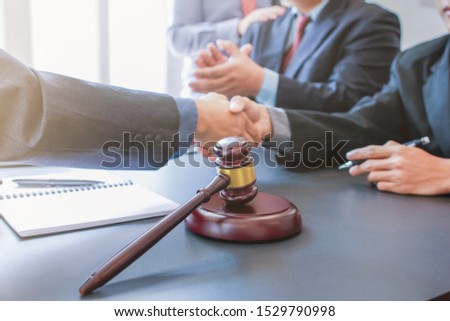 select focus,Attorneys or legal counsel is consulting the client about the dispute in order to have the case settled correctly in the courtroom.
Concept of obtaining counsel from Attorneys Royalty-Free Stock Photo #1529790998