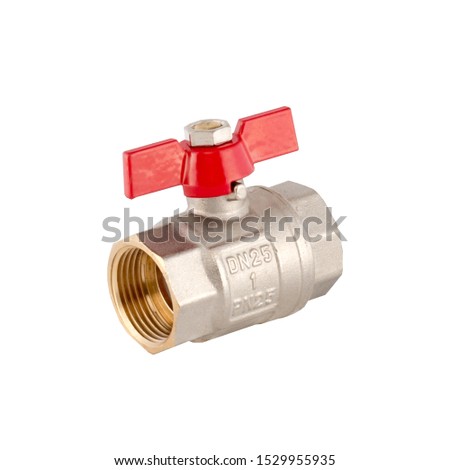 industrial tap isolated  on perfect white background, stock photography