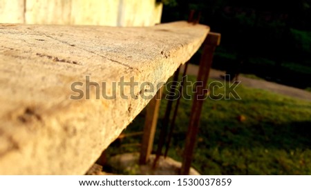 Wood Bench in outdoor image photography