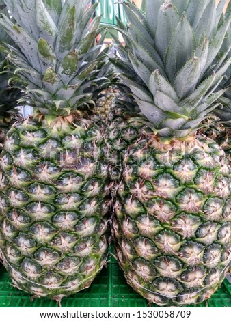 Our Large, Ripe Pineapple Neatly Arranged. - Image 