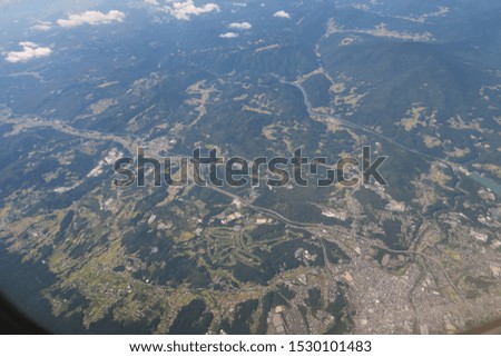  Scenery of daytime aerial photography of Japan