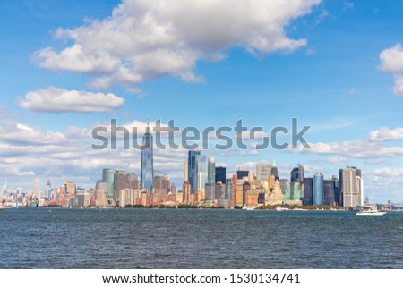 Lower Manhattan from the Liberty Island (NYC)