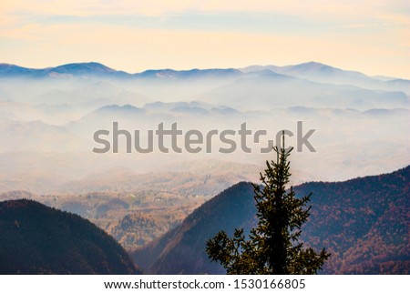 Piatra Craiului National Park Amazing Landscape Autumn Scene, Romanian Mountains, Carpathians, Hiking and outdoor breathtaking Nature panorama