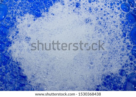 Air bubbles in the water background.Top view