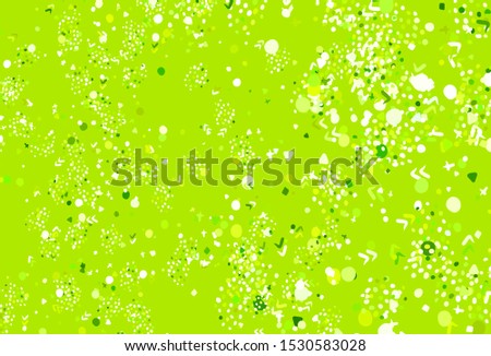 Light Green, Yellow vector background with abstract shapes. Simple colorful illustration with abstract gradient shapes. Best smart design for your business.