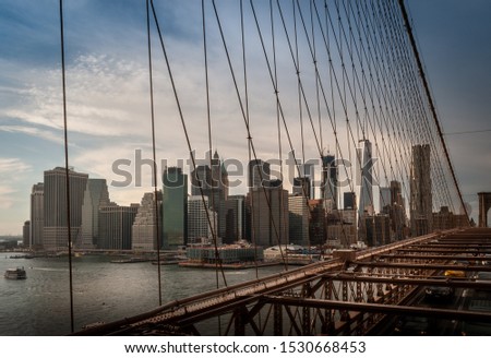 city of new york from brookling bridge