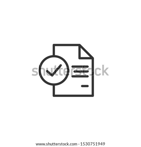 Inspection line icon in simple design on a white background