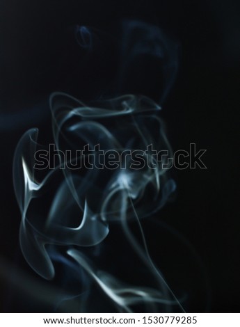 Smoke on a black background for design and photoshop.