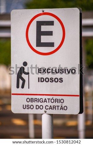 stop signs, pedestrians and traffic signs in brazil,