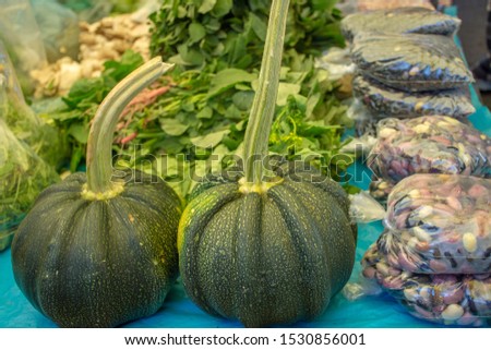 Pumpkins, vegetables from the Mexican countryside