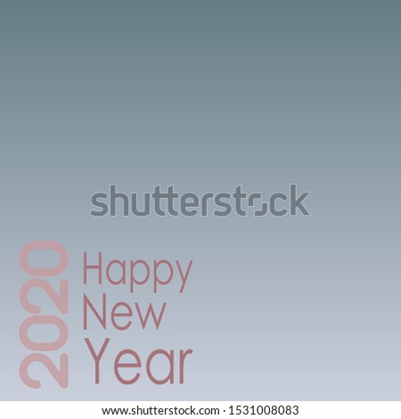 Graphic design in gray tones for happy new year. Free space for your text on holiday card.