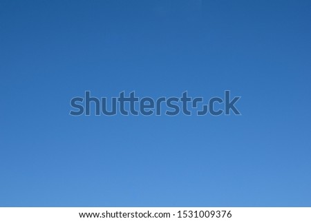 Bright blue sky. Texture, background.