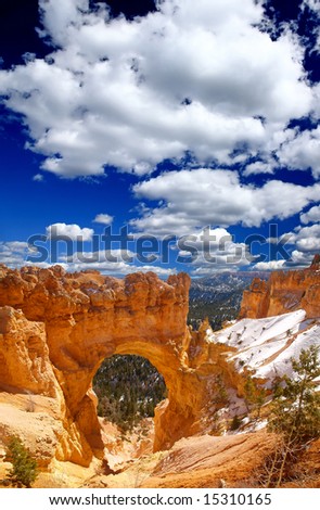 The Bryce Canyon National Park in Utah USA
