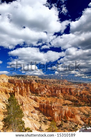 The Bryce Canyon National Park in Utah USA