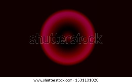 light pink circle neon color in black background