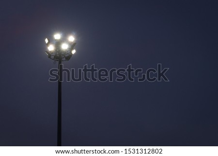 Stadium lights at an sport stadium