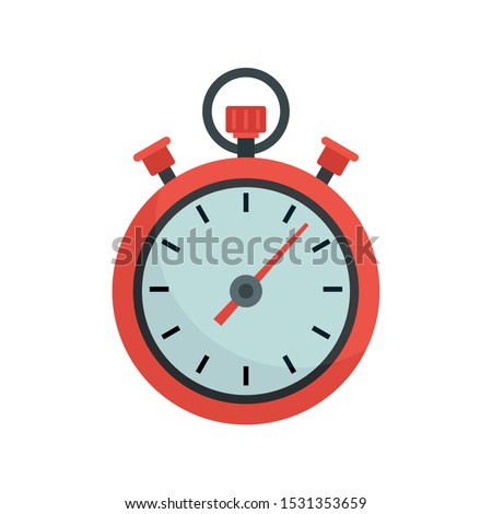 Stopwatch icon. Flat illustration of stopwatch vector icon for web design Royalty-Free Stock Photo #1531353659