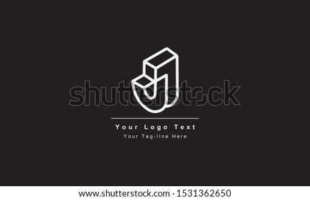 Abstract letter J logo design. Creative,Premium Minimal emblem design template. Graphic Alphabet Symbol for Corporate
Business Identity. Initial JJ vector element