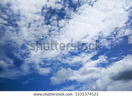 Blue sky and white cloud use for background.
