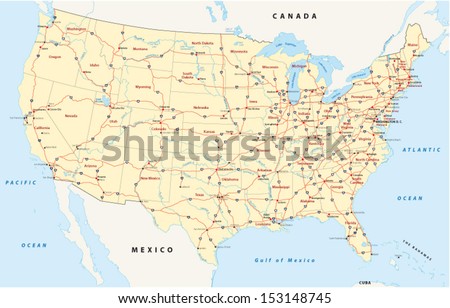 UNITED-STATES-ROAD Stock Vector Images - Avopix.com