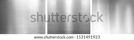 Stainless steel texture separating three pictures with high detail, big size Can be used to design background graphics