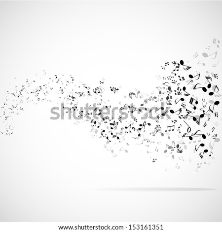 Vector abstract musical background