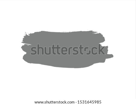 gray ink paint stroke background vector