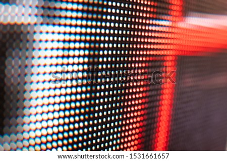 Bright colored LED video wall with high saturated pattern - close up background with shallow depth of field