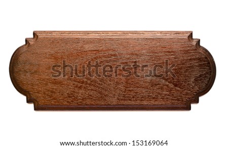 Isolated Teak Wood Plank