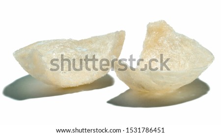 Bird's Nest, A Kind of Chinese Nourishment Isolated on White Background in Full Depth of Field.