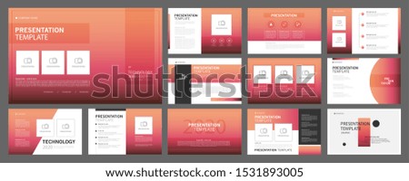 Business presentation templates set. use in presentation, flyer and leaflet, corporate report, marketing, advertising, annual report, banner, annual report brochure, company profile.