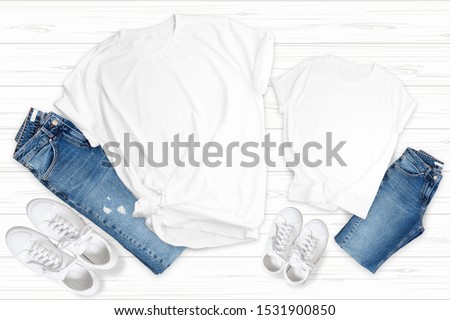 Family Tshirt Mockup Bundle, 13 Matching Parents Tee Newborn Toddler Bodysuit, Mommy and me, Daddy and me Kids Shirt Mock Up Bundle
