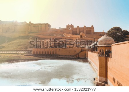 Amer Fort in Jaipur, India.  Royalty-Free Stock Photo #1532021999
