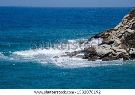 Turquoise waters of the Tayrona National Natural Park 