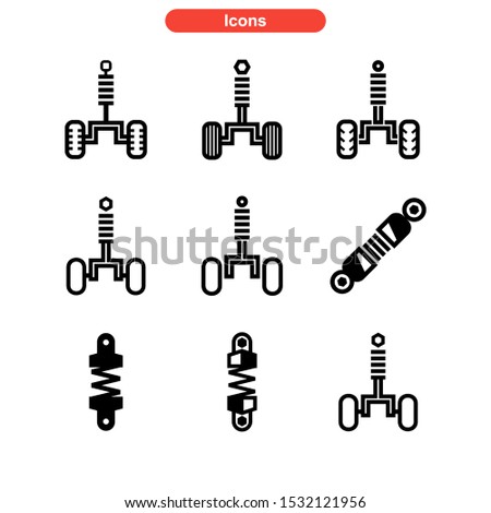 Suspension icon isolated sign symbol vector illustration - Collection of high quality black style vector icons
