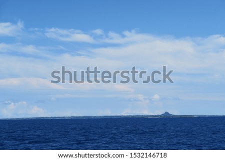 Summer daytime seascape of Okinawa, Japan